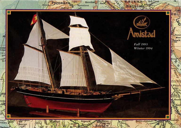 The cover of the Fall 1993/Winter 1994 Amistad catalog.